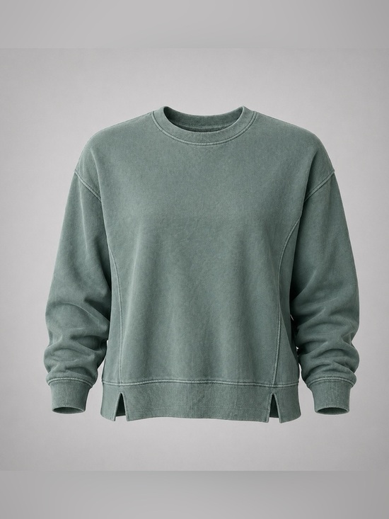 aerie Sweaters - Aerie Green Oversized Crewneck Sweatshirt | Discontinued Style | Size Medium